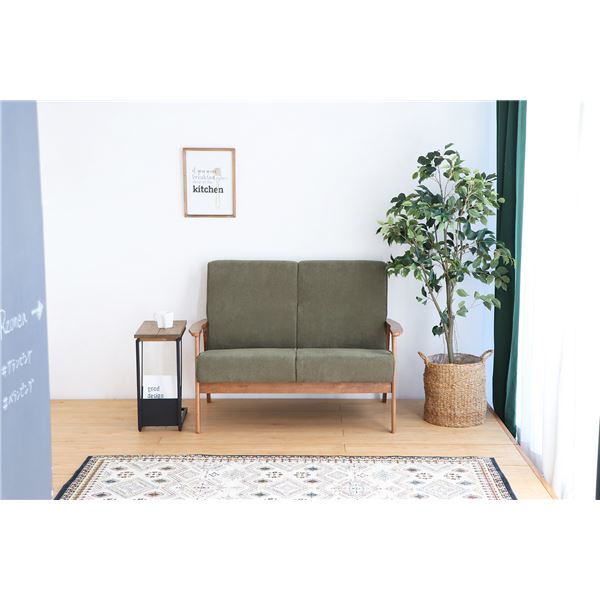 リガラ 2人掛けソファ グリーン