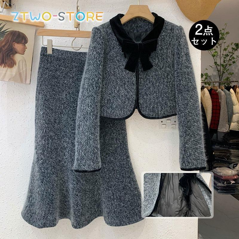 ツイードジャケット ワンピス フォーマル入学式 卒業式 卒園式 ママ セット 入園式 レディース 七五三 お宮参り 大きいサイズ