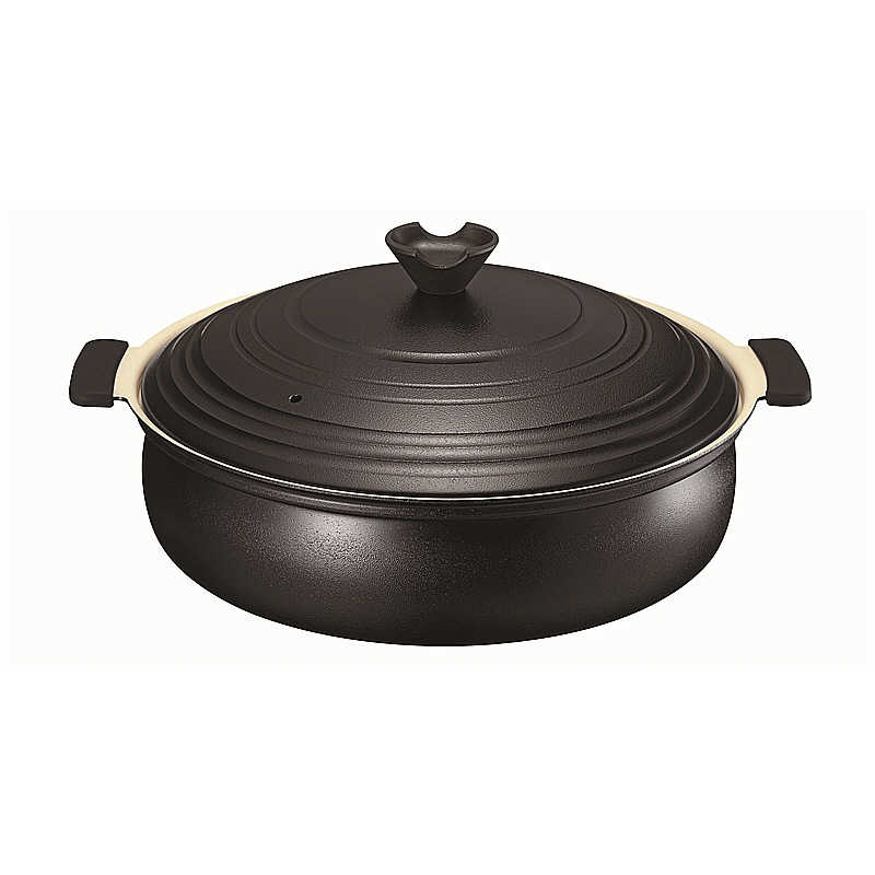 カクセー　軽楽御膳(かるらごぜん)IH対応セラミックコーティング卓上鍋28cm　KG-06