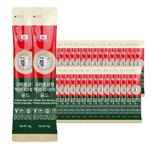 高麗紅参精エブリデイゴールド6年根紅参スティック10g80p