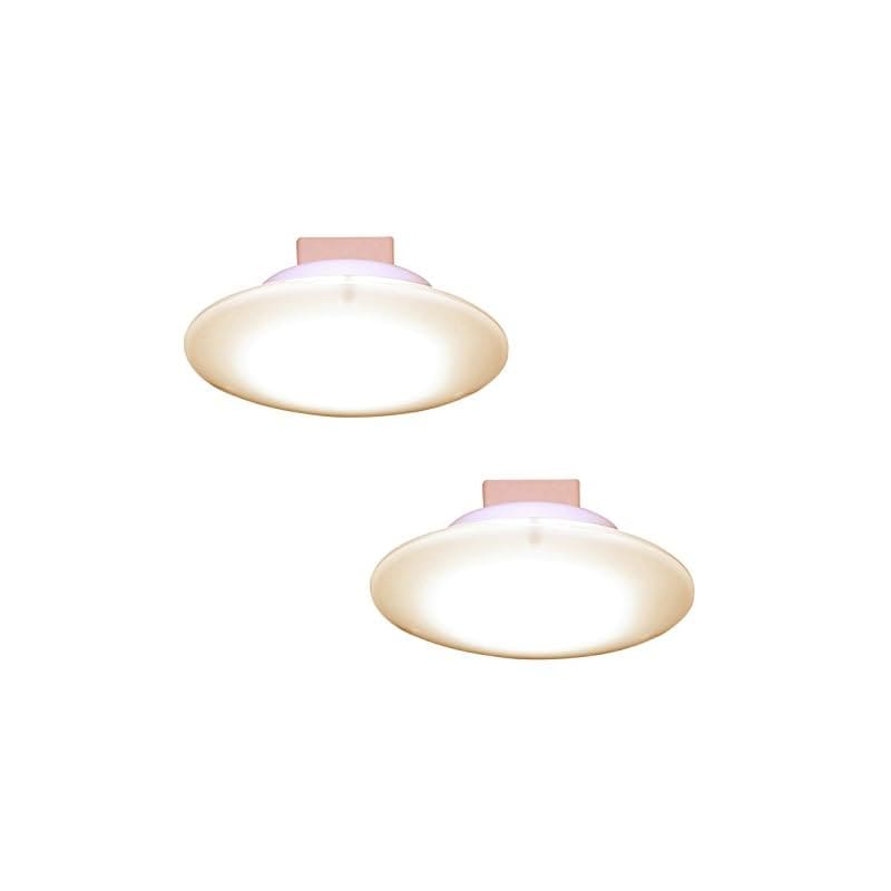 即納：スワン電器 薄型LEDミニシーリングライト（1000ルーメン） 電球色相当 2個セット YCE-561 日本製