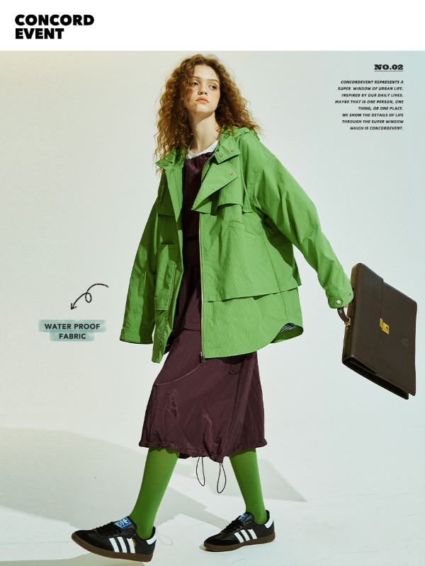 ConE 2025 アウトドア 防風 フード付き ジャケット 登山服 カップル 春秋 Gorpcore 多機能ジャケット