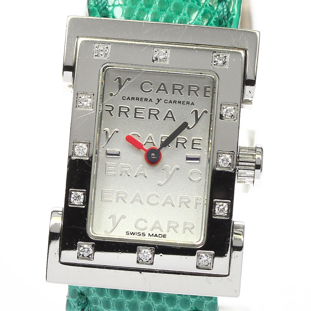 カレライカレラ Carrera y Carrera ナチュラ 12Pダイヤモンド クォーツ レディース _737769【中古】