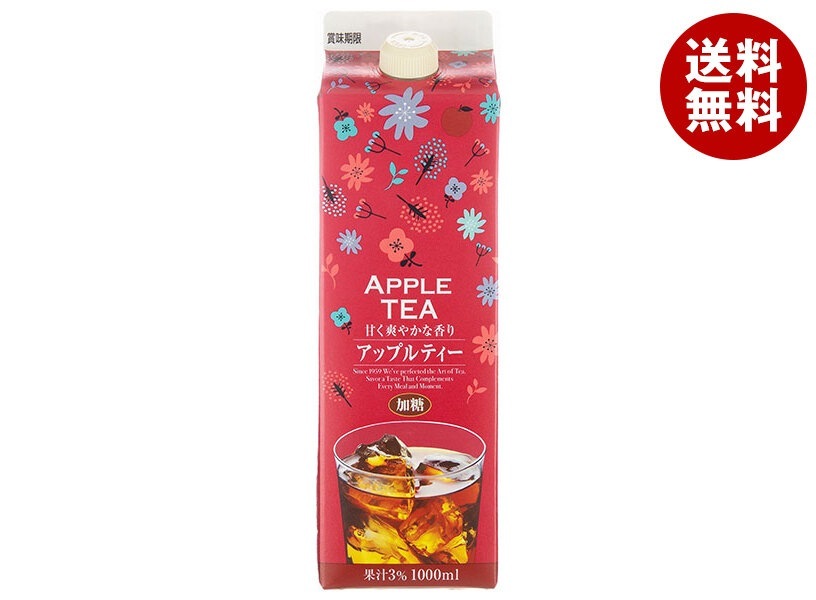 ジーエスフード GS アップルティー 加糖 1000ml紙パック×12本入×(2ケース) 8,076円