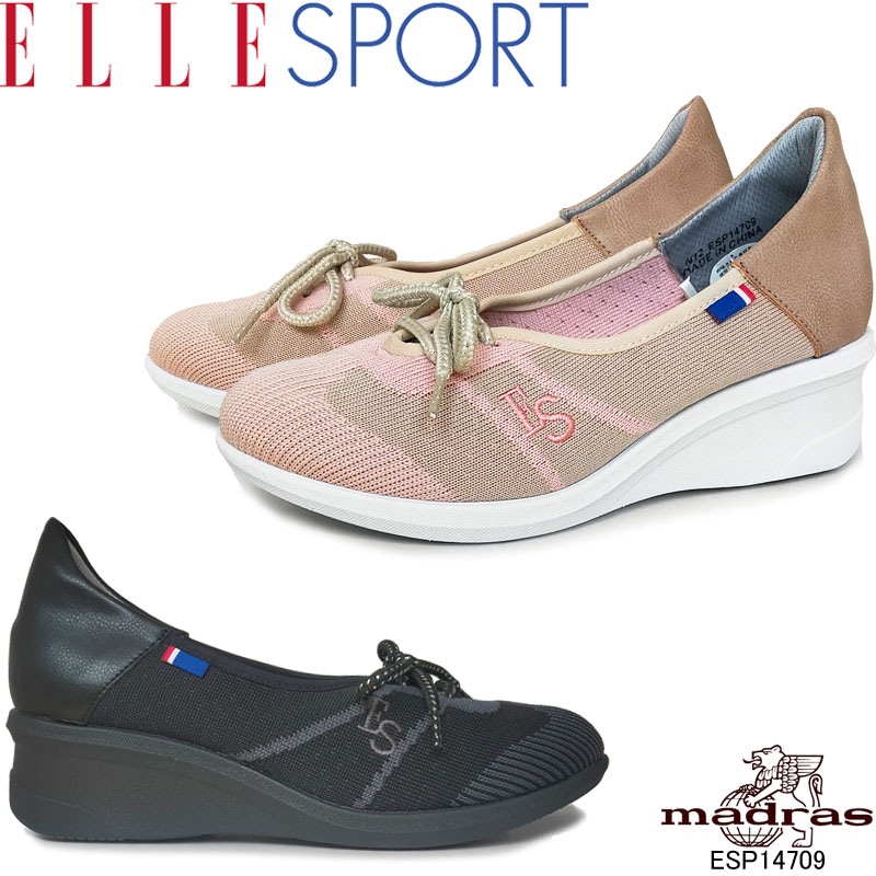 エルスポーツ ESP14709 ELLE SPORT ニットレースアップシューズ 婦人靴 レディース 5,060円