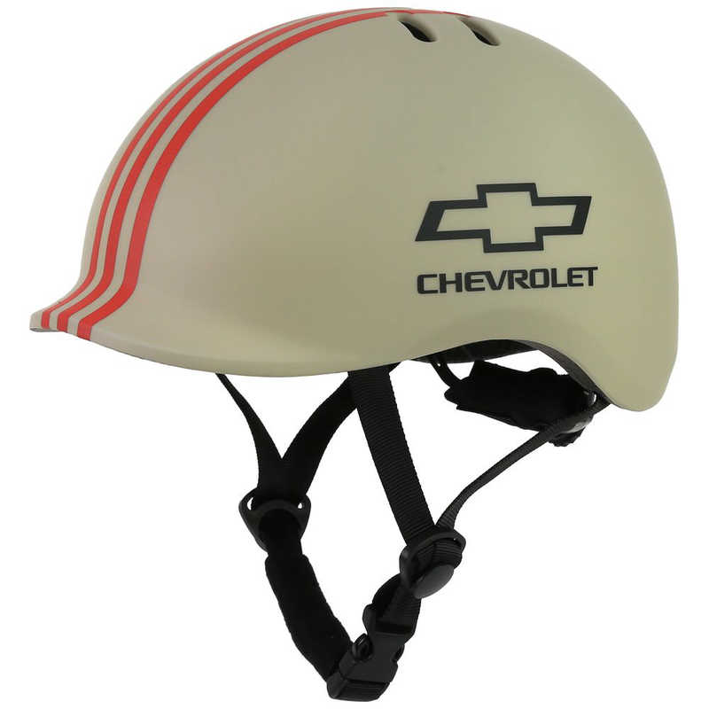 シボレー　子供用ヘルメット CHEVROLET キッズ用ヘルメット(XSサイズ：48cm以上～53cm未満) アイボリー　64938-06 5,149円
