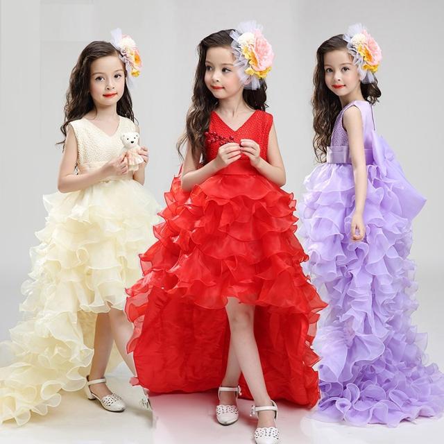 大流行の子供 ドレス ロング プリンセス フィッシュテール かわいい おしゃれ キッズドレス ピアノ 発表会 誕生日 女の子 ドレス 子ども 結婚式 フォーマル ロング フレア 袖なし ノースリーブ