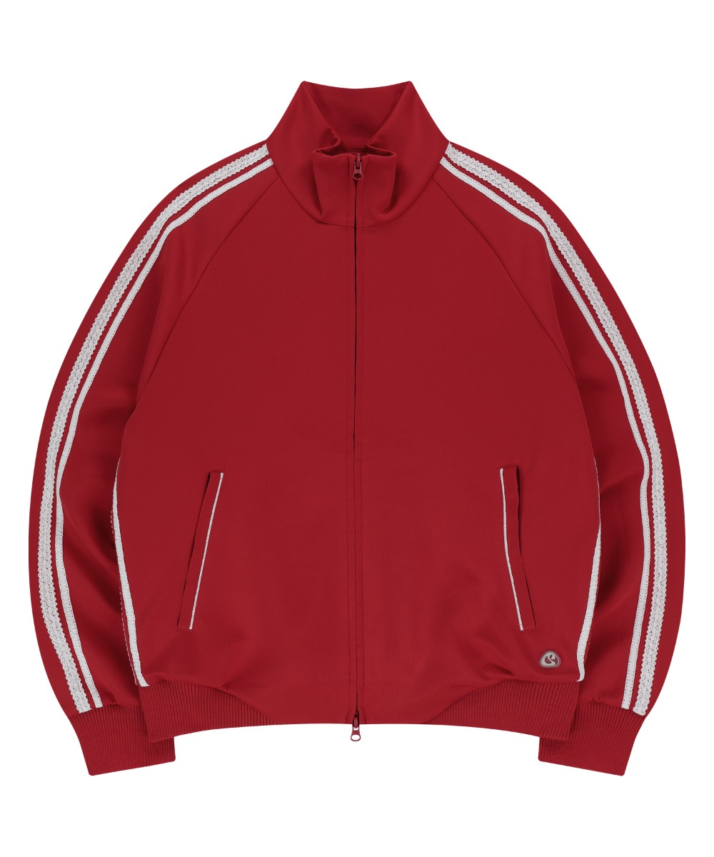 【COYSEIO】 LACE TRACK JACKET : RED