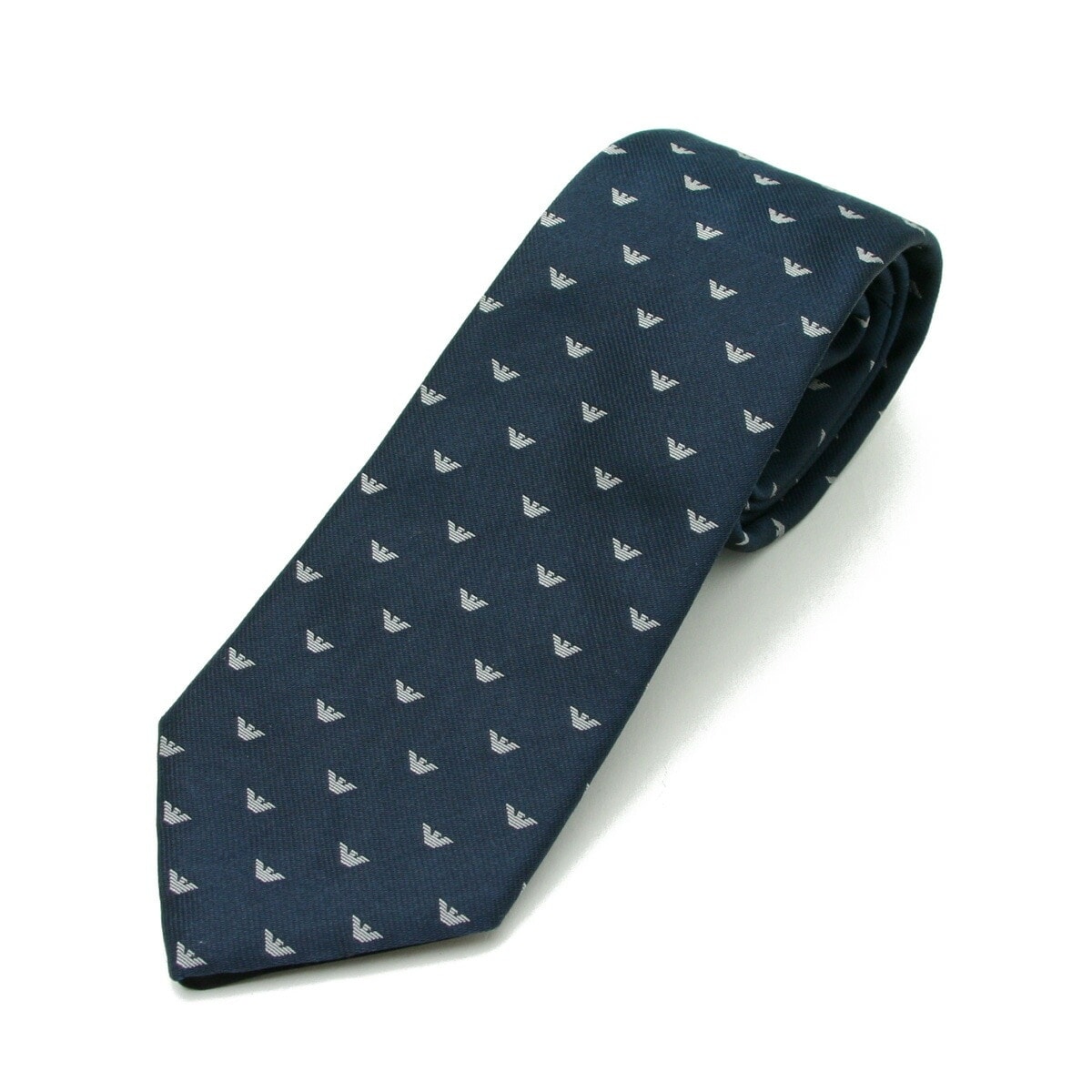 EA エンポリオ アルマーニ メンズ イーグル柄 ネクタイ ナイトブルー 340182 2R616 00036