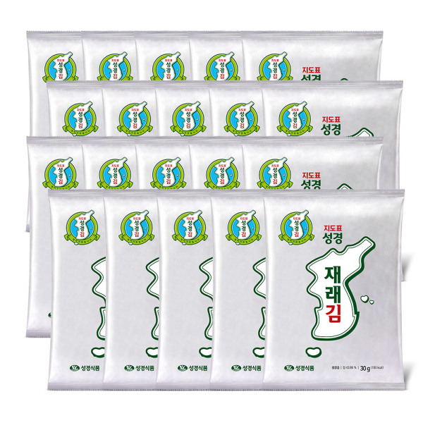 【韓国海苔】聖書海苔 在来海苔 在来チヂミ海苔 30g x 20袋