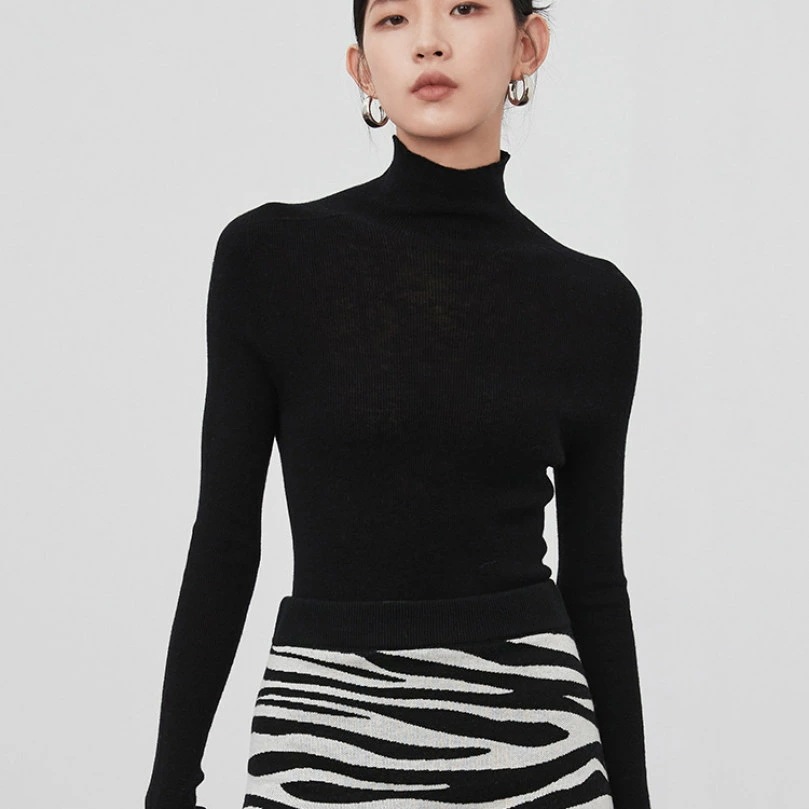 OFFクーポン レディース セーター タートルネック ハイネック ニット トップス 着痩せ リブ プルオーバー シンプル ニットセーター 長袖 ボートネック セクシー ファッション 無地 秋 冬 柔ら