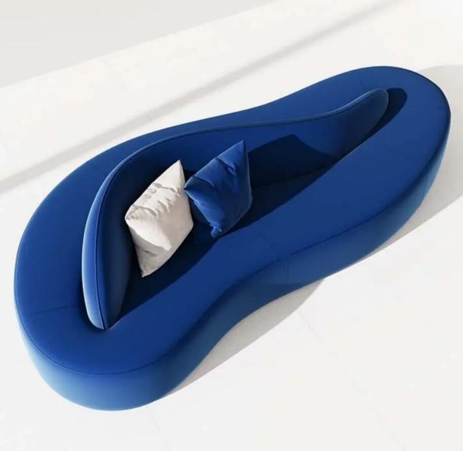 「ご購入者限定　枕無料プレゼント　ソファー３人掛け　モダンクリエイティブデザインリビングルームソファカーブベルベットソファホテルのロビー家具用　ラウンドアークソファ休憩エリア受付洋服店医療美容サロン