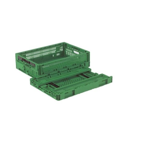 10個セット 折りたたみコンテナー/オリコン RS-MM17S グリーン 材質：PP ワンタッチ組立