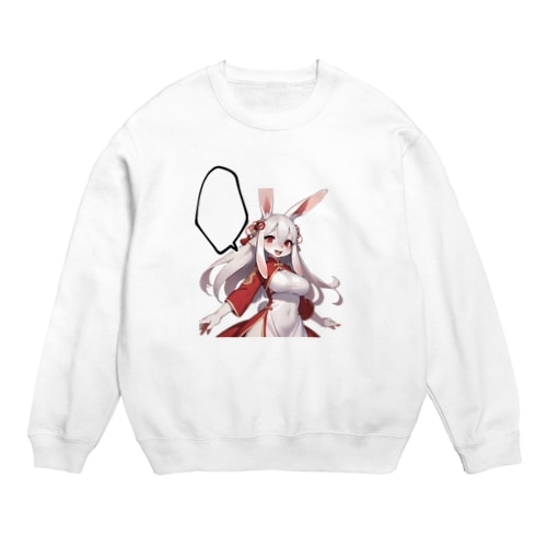 【文字入れ可能受注生産】ウサギの女の子　ミシェル スウェット