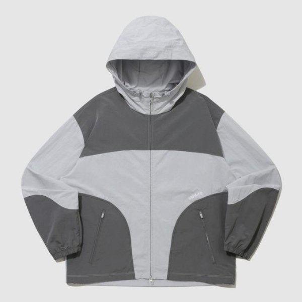 ウィンドブレーカー CQK UQ123CJK12-IGY ウェイファインダー配色フード付きウィンドブレーカージャケット / IGY
