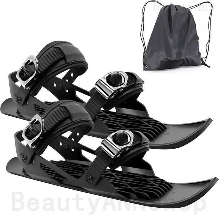 グリーン 大人 ファンスキー ショートスキー ミニスキー 板 新世代 スキーシューズ スキー板 雪遊び 子供用 屋外スノーボード ミニスノーシューズ スノーショート スキーブーツ 軽量 小型 調整可能