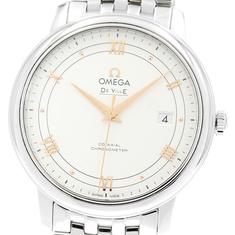 オメガ OMEGA 424.10.40.20.02.004 デビル プレステージ デイト 自動巻き メンズ 良品 _906987【中古】