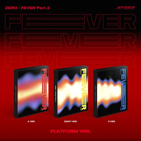 [MEGA][3種セット] (PLATFORM Ver.) ATEEZ ミニ6集アルバム ZERO : FEVER Part.2 韓国チャート反映 エイティーズ 当店特典