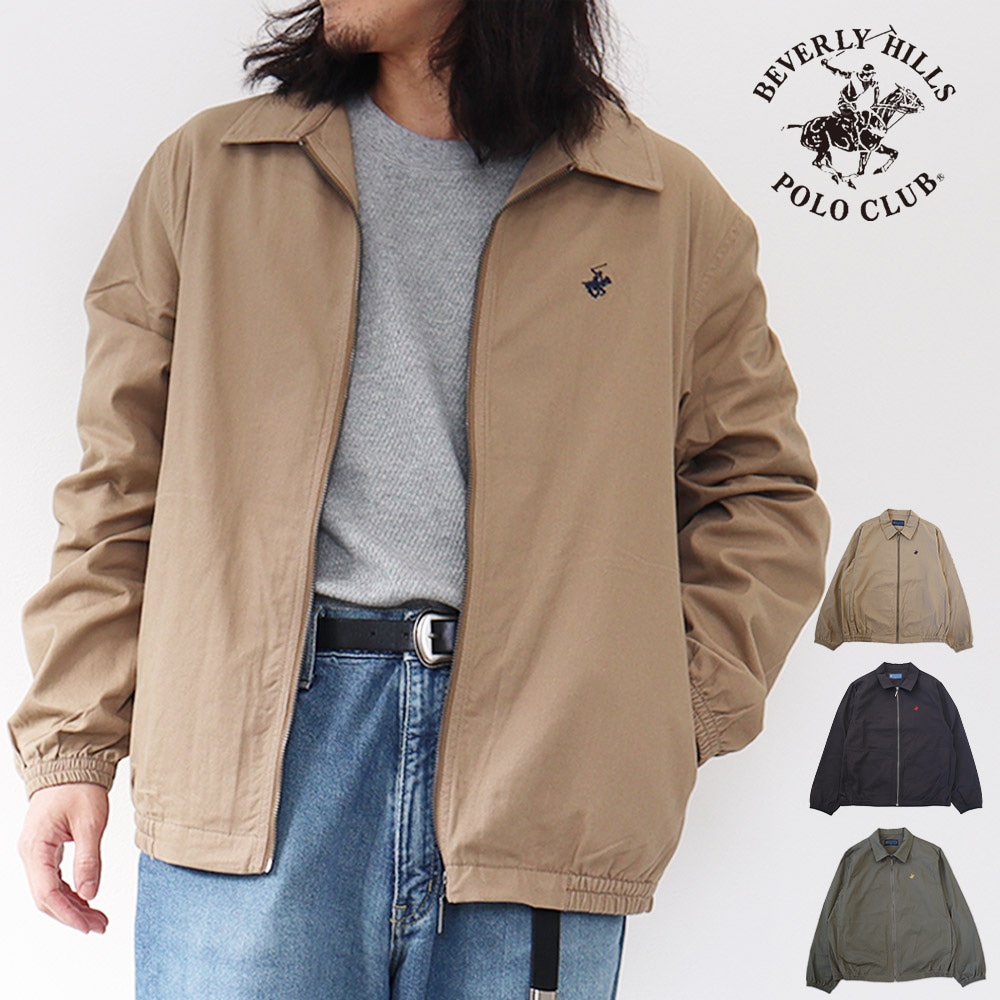ハリントンジャケット アウタ― ブルゾン ツイル ロゴ ワンポイント刺繍 メンズ　レディース　ユニセックス　カジュアル　春 秋 冬　5450-5980