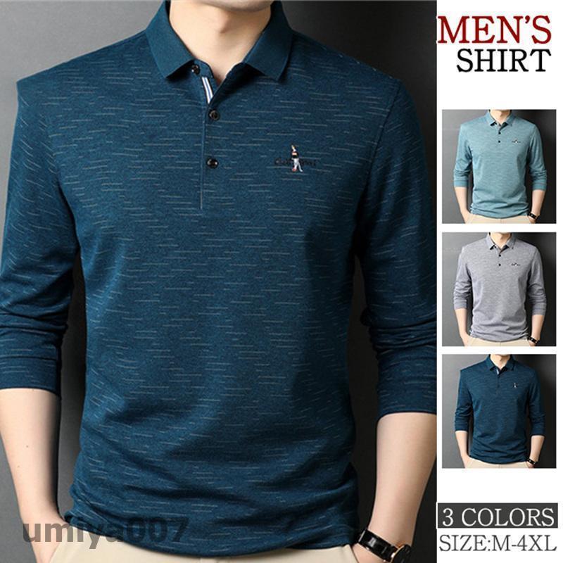 夏の新着商品 ゴルフウェア メンズ ポロシャツ 長袖 シャツ 刺繍 POLO 紳士服 スポーツ ビジネス 大きいサイズ カジュアル トップス 高級感 プレゼント 店舗をフォローしてクーポンをゲット