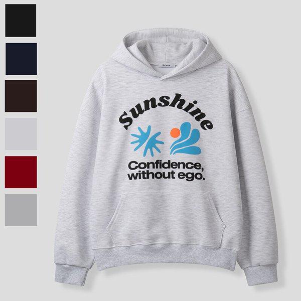 メンズ サンシャイン コットン 長袖 フード付きTシャツ RM-TSA-Q072-白杢