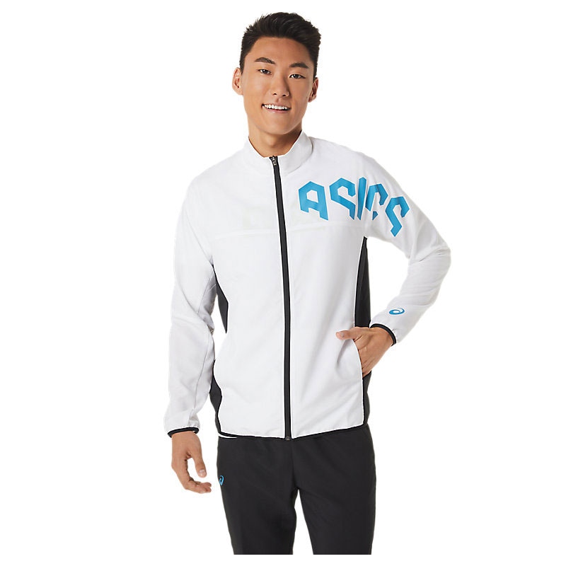 ASICS HEXグラフィックドライウーブンジャケット メンズトレーニングウェア (2031D826)