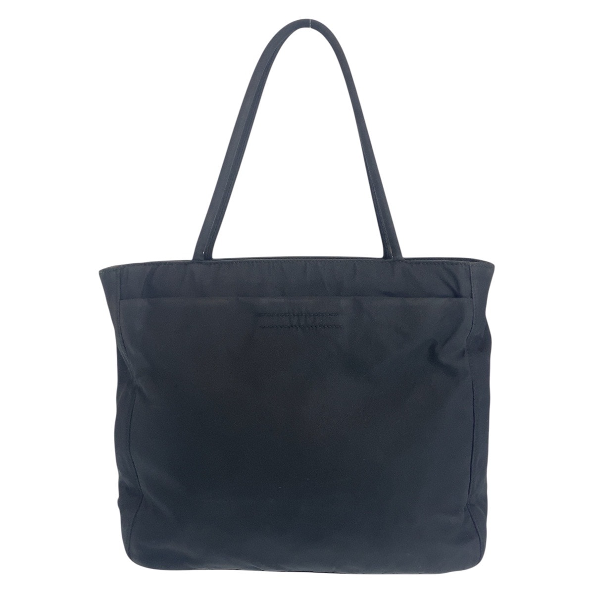 テスート 三角ロゴプレート ブラック 黒 シルバー金具 ナイロン トートバッグ ハンドバッグ レディース 500301