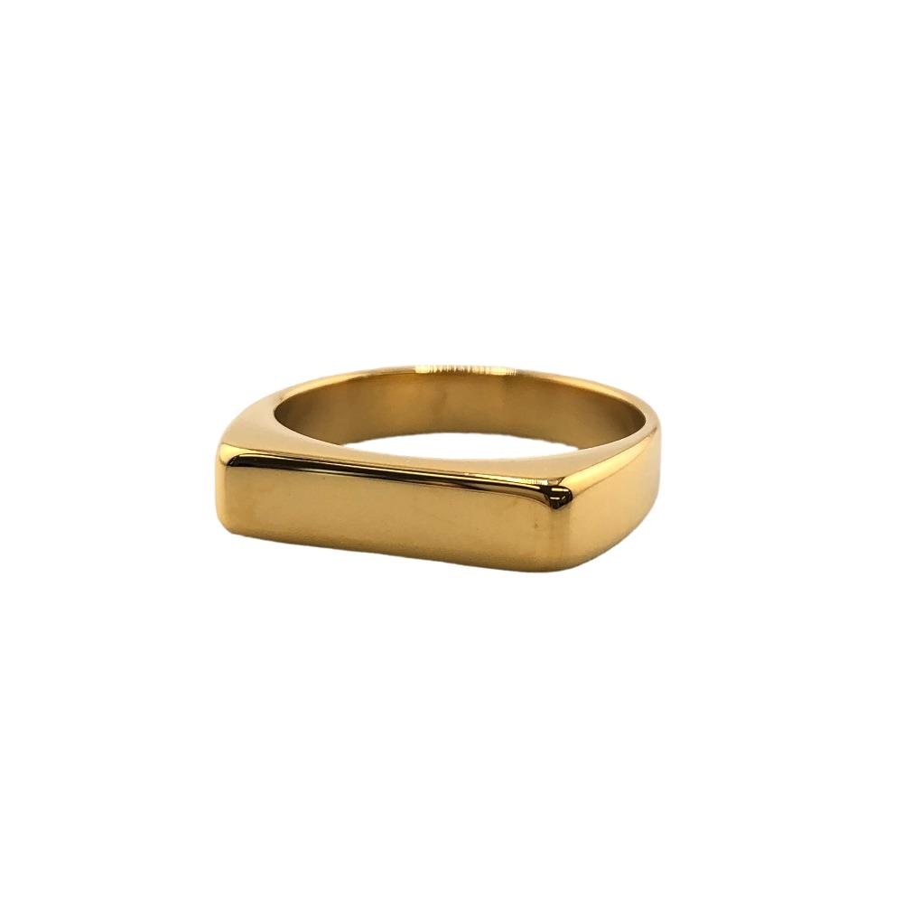 MINIMALIST BAR チタン リング指輪 ゴールド レディース ブランド