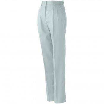 桑和 420 レディースツータックスラックス Lサイズ シルバーグレー（22）