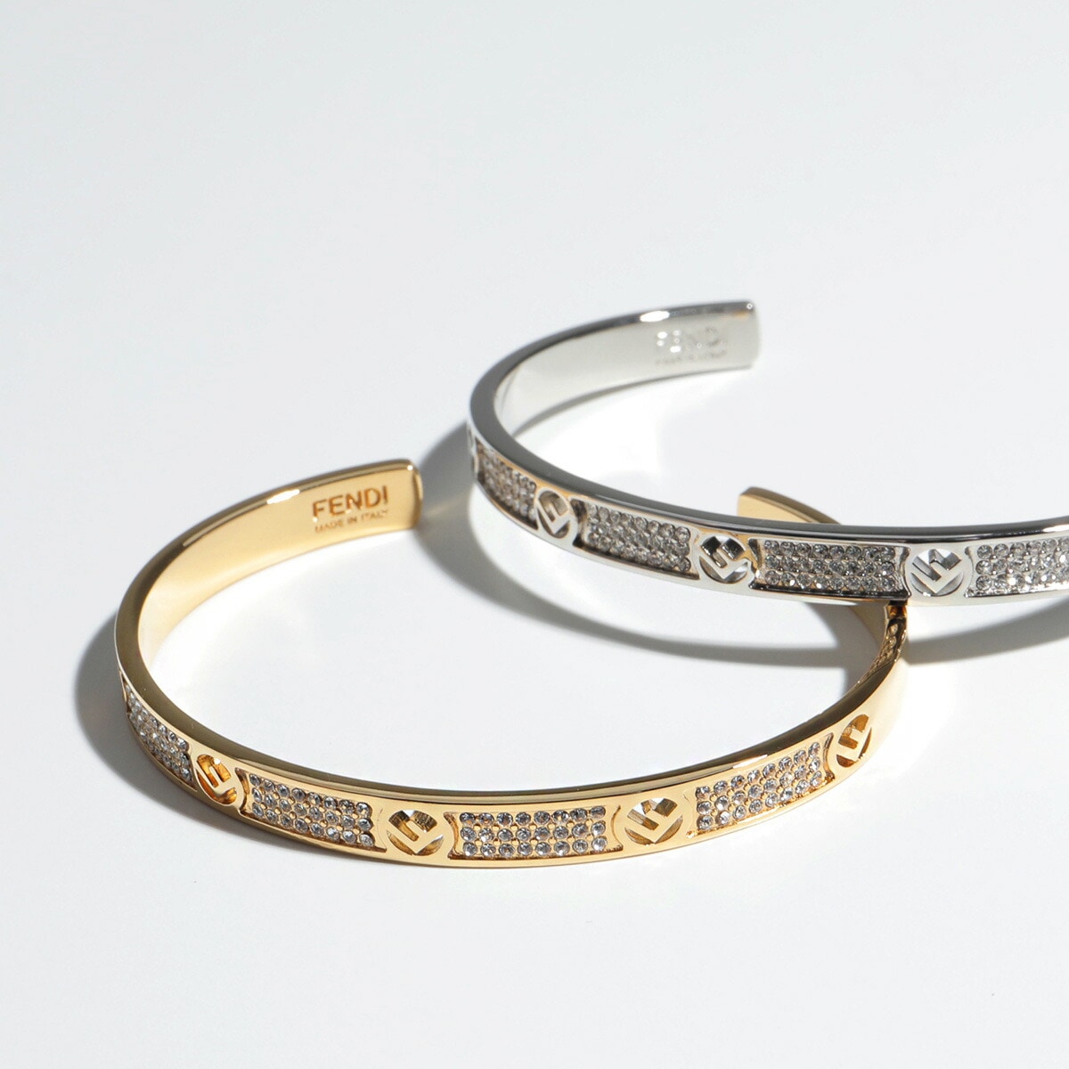 FENDI フェンディ バングル F IS FEND エフ イズ 8AG928 6GX A44G メンズ ブレスレット FFロゴ ブラス アクセサリー カラー2色