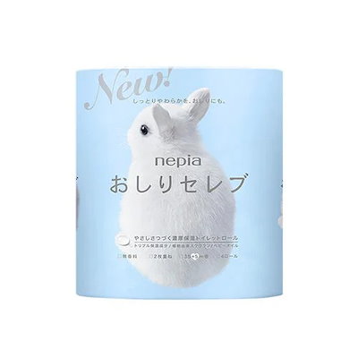 他サイト： ネピア おしりセレブ トイレットロール 無香料 40m巻(2枚重ね)×4ロールの商品画像