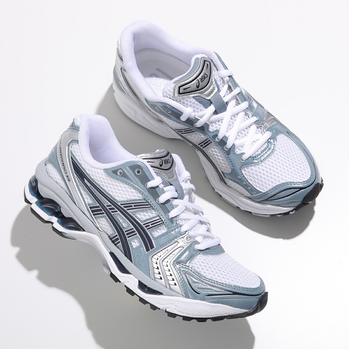 ASICS アシックス スニーカー GEL-KAYANO 14 ゲルカヤノ 1203A537-106 レディース ローカット レースアップ 厚底 シューズ 靴 WHITE/F-JORD-GREY