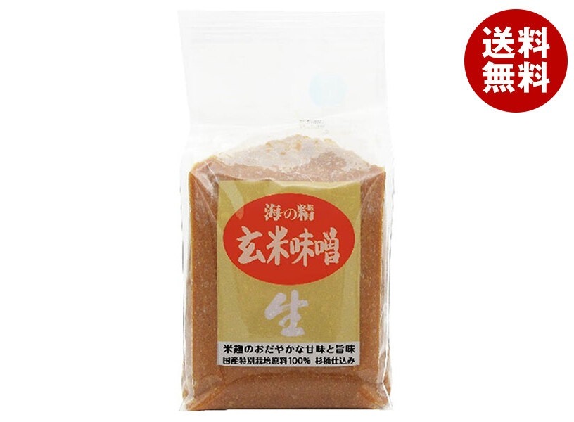 海の精 国産特栽 玄米味噌 1kg＊10袋入＊(2ケース)