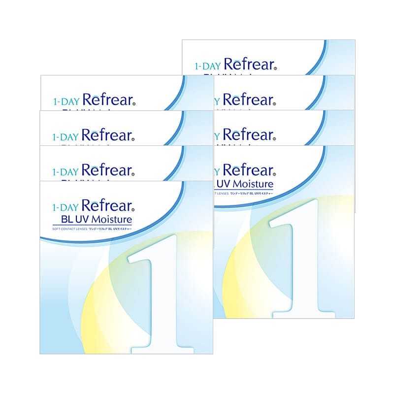 30枚入 [ 8箱 ] ワンデー リフレア ブルーライト UV モイスチャー 55