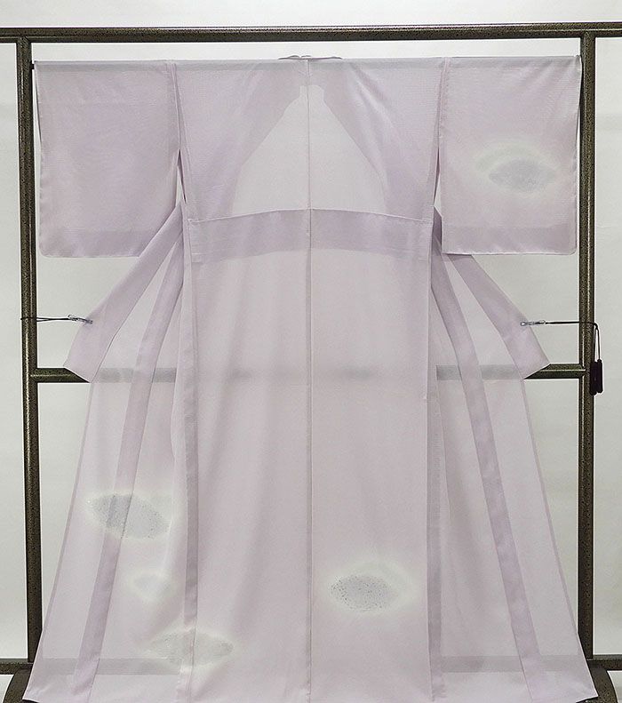 夏物 訪問着 新品仕立済 正絹 夏物 流水草花模様 身丈164.5cm 裄丈67.5cm 絽訪問着 新品 仕立て上がり 着物 wb2357