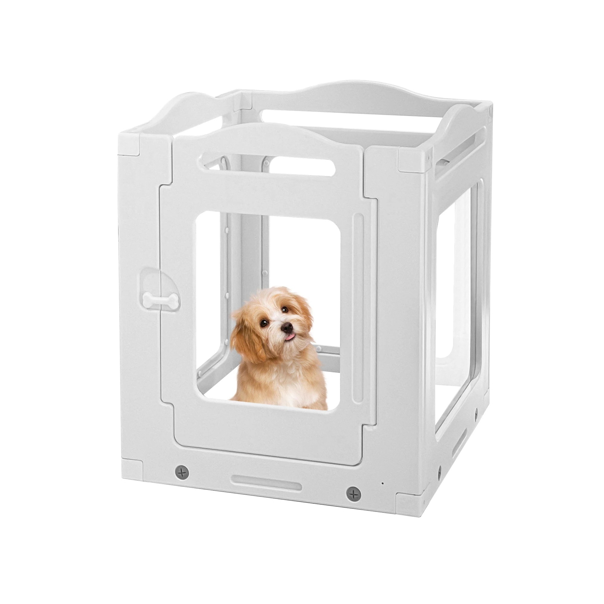 【大好評!最安値挑戦!】サークル 犬 ドッグサークル ペットサークル ドア付き 4枚セット 小型犬 中型犬 ケージ 犬用品 犬 犬用 老犬 シニア 滑り止め付き 多頭飼い 方形 広々 連結 丈夫 拡張