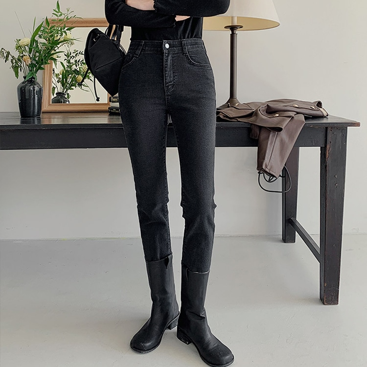 [tps0433] 韓国ファッションバンディングスキニーパンツ 5,527円