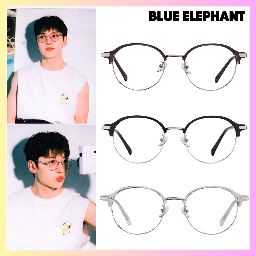 [ZB1 ソクマシュー 着用] CLOW - 3色 + FREE OMAKE 韓国ファッション レディース 眼鏡 度あり 度なし 度付きメガネ 眼鏡 乱視