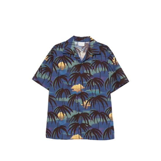 DROLE DE MONSIEUR Men Shirts K SH228 CO280 NAVY BLUE BROWN