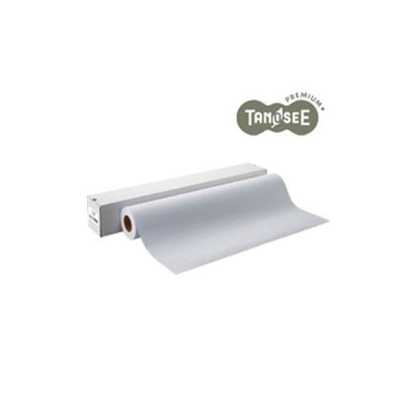 （まとめ）TANOSEE インクジェット用檀紙 610mmx20m 2インチ紙管 1本[x3セット]