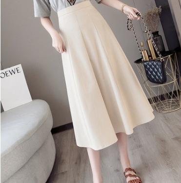 スカート ロングスカート ロング ロング丈 Aライン プリーツ ファスナー ポケット ハイウエスト 薄手 かわいい 可愛い きれいめ シンプル カジュアル 上品 おしゃれ お洒落 可愛い