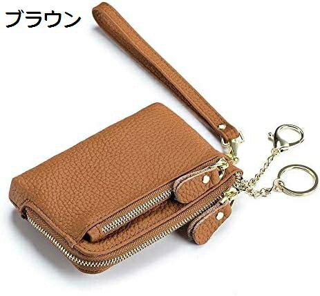 【20%OFFクーポン】キーケース レディース スマートキー 収納 カード収納 小銭入れ キーリング コンパクト ポケット おしゃれ かわいい ブラウン
