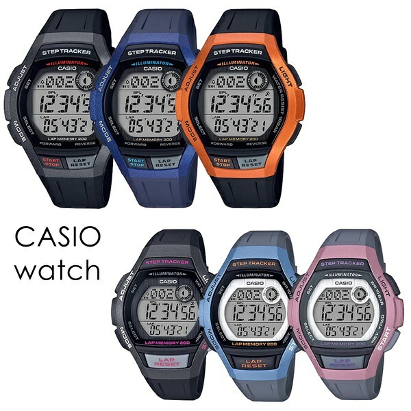 CASIO カシオ ランニング専用 自動歩数計測 ジョギング 走る 国内正規品 腕時計 手表 メンズ レディース 子供 大人 シニア 父 母 運動 健康管理 防水 デジタル ランナー 走りながら操作で 6,350円