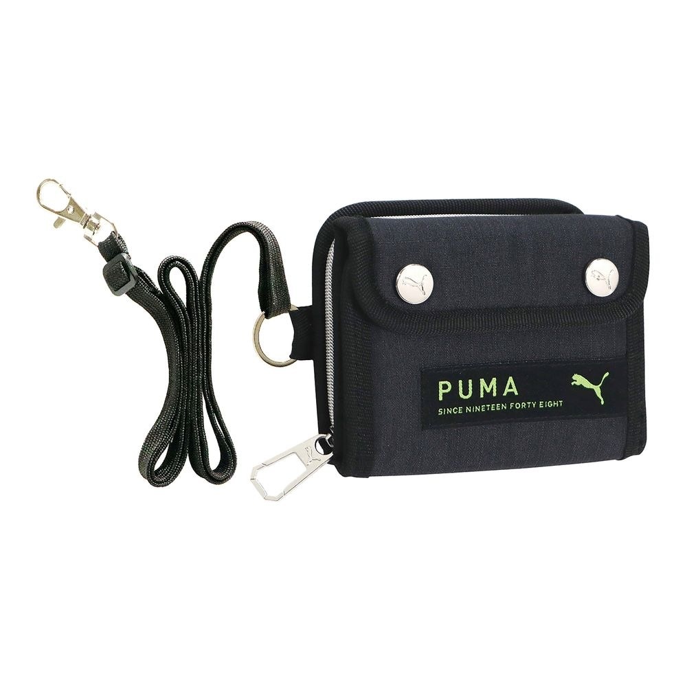 （まとめ買い）PUMA ダブルホックLCPウォレット ブラック PM383BK [x3]