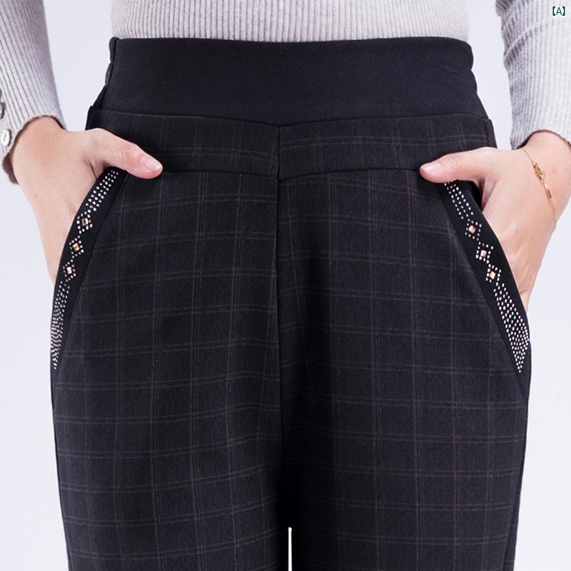 レディース ファッション おしゃれ 春夏 秋　冬 大人 上品 高級 マダム プレゼント 敬老日　おばあちゃん パンツ 秋冬 ベルベット パンツ ハイウエスト ストレート レッグ パンツ 厚手 アウター