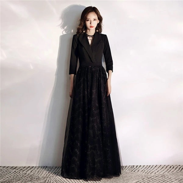 おすすめランキングパーティードレス 花嫁 結婚式 ロングドレス 二次会 司会者 大きいサイズ フォーマルドレス 披露宴 女子会 謝恩会 発表会 演奏会 撮影 ブラック da179d4jckc /・・