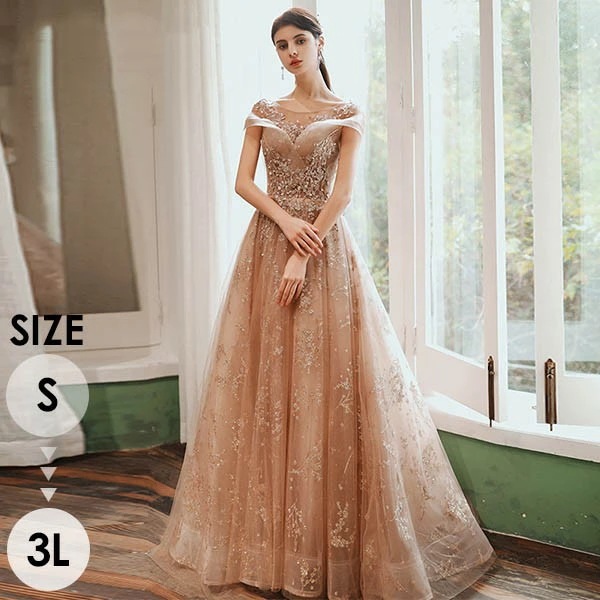 ロングドレス 大人 ピアノ 発表会 パーティードレス ロング 演奏会 袖付き キラキラ ドレス 半袖 成人式 同窓会 ピアノ 演奏会 Aライン 結婚式 ステージドレス 二次会 母親 ウエディング ハワ