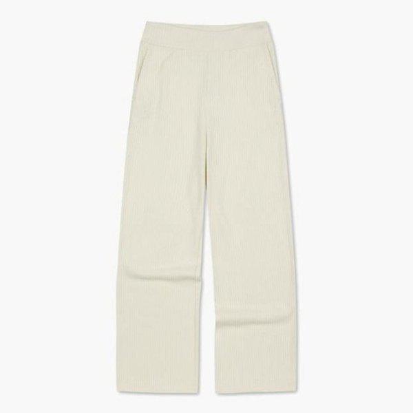 パンツ NQJ QP322OFP91-WYL 女性 コンフィニット ワイド パンツ WHITE YELLOW