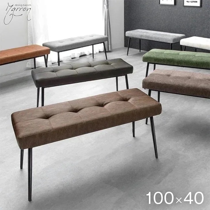 ダイニングベンチ 100 単品 2人用 チェア クッション 2人掛け ダイニング ベンチ シート ベンチチェア 100cm ベンチ椅子 長椅子 ベンチチェアー おしゃれ