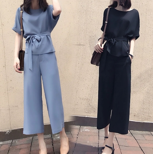 セットアップ ブラウス カットソー ワイドパンツ かわいい 大人可愛い きれいめ シンプル カジュアル 大人 上品 おしゃれ お洒落 大人女子 こなれ感 個性的 主役級 存在感 10代 20代 30代